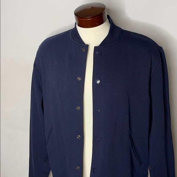 SLATE & STONE MEN’S KNIT BASEBALL JACKET LARGE - Picture 2 of 8